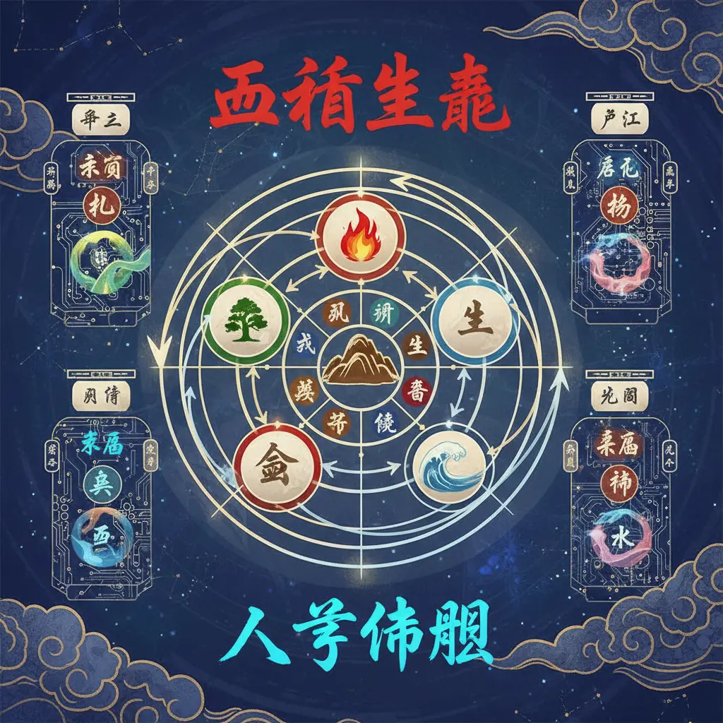 八字命盤 - 五行生剋