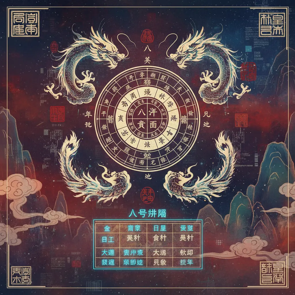 八字命盤 - 八字排盤